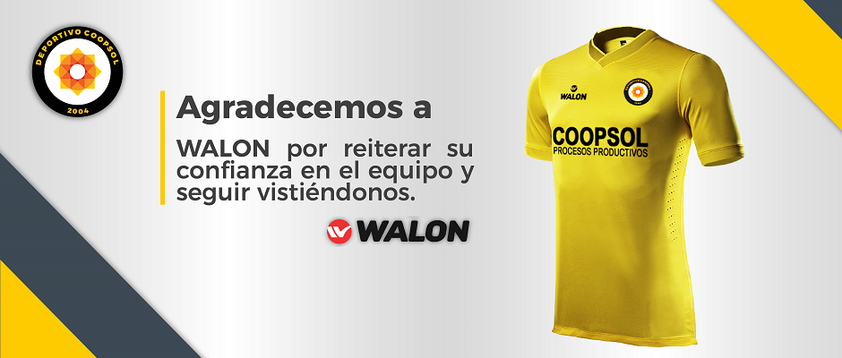 ¡De lujo! Walon vestirá al Club Deportivo Coopsol otra temporada
